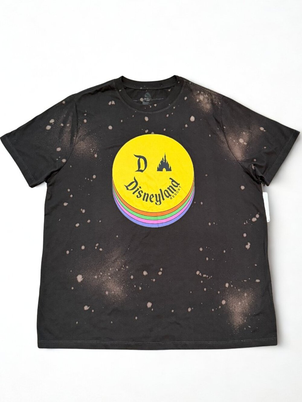 Disneyland Resort Bleach Splatter T-Shirt NWT Black L